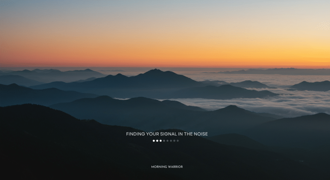 Finding Your Signal in the Noise Finding Your Signal in the Noise